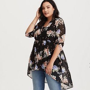 Torrid high low tunic size 1
